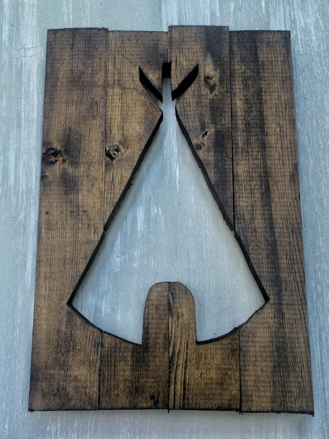 Wooden Teepee cut out