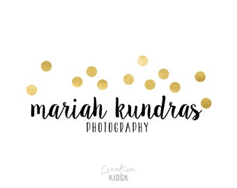 Confetti Logo. Instant Download Logo. DIY Logo Design. Watermark. Modern Branding. Logo Template. Editable PSD Photoshop File. #0315.