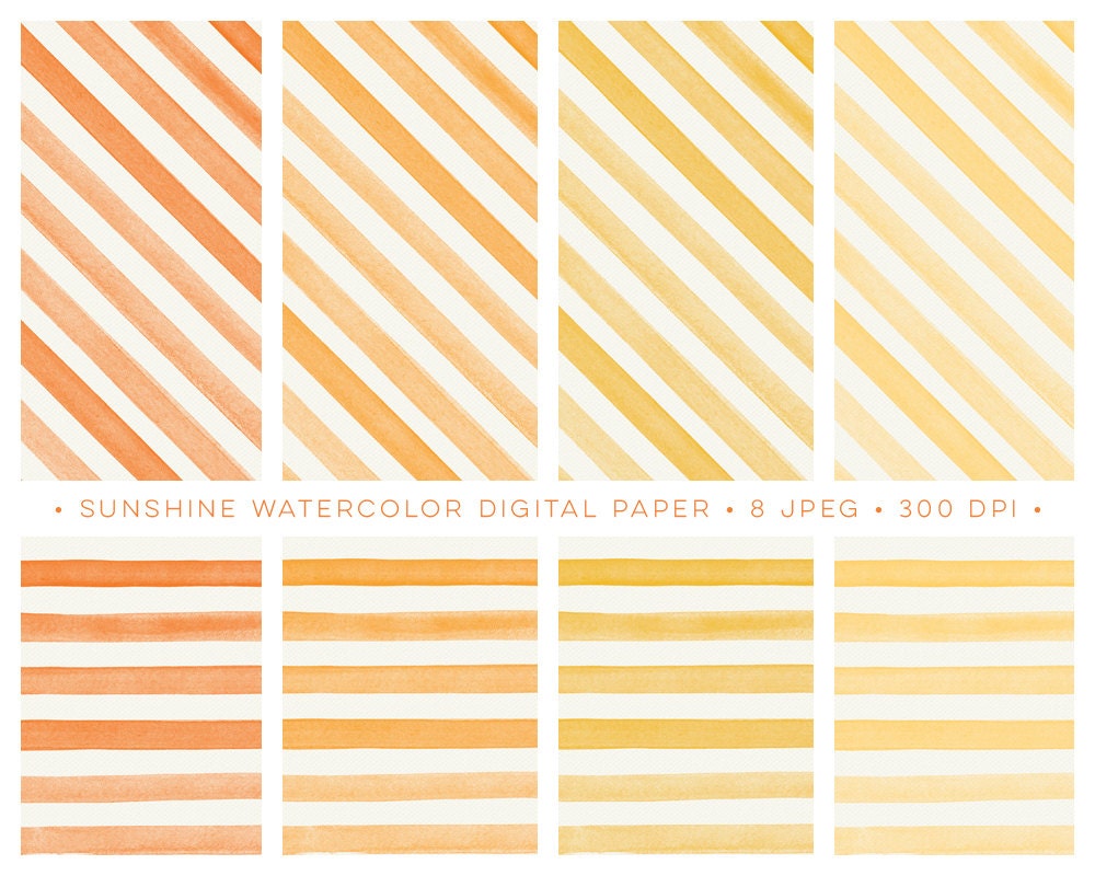 Download Digital Paper Pack Watercolor Strokes Stripes Lines Diagonal And Horizontal Watercolour Textured Background Printable Scrapbooking Paper Digital Paper And Clipart On Etsy