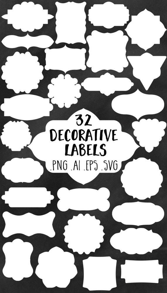 decorative labels clipart - photo #49