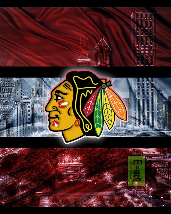 Chicago Blackhawks Art Chicago Blackhawks Poster by McQDesign