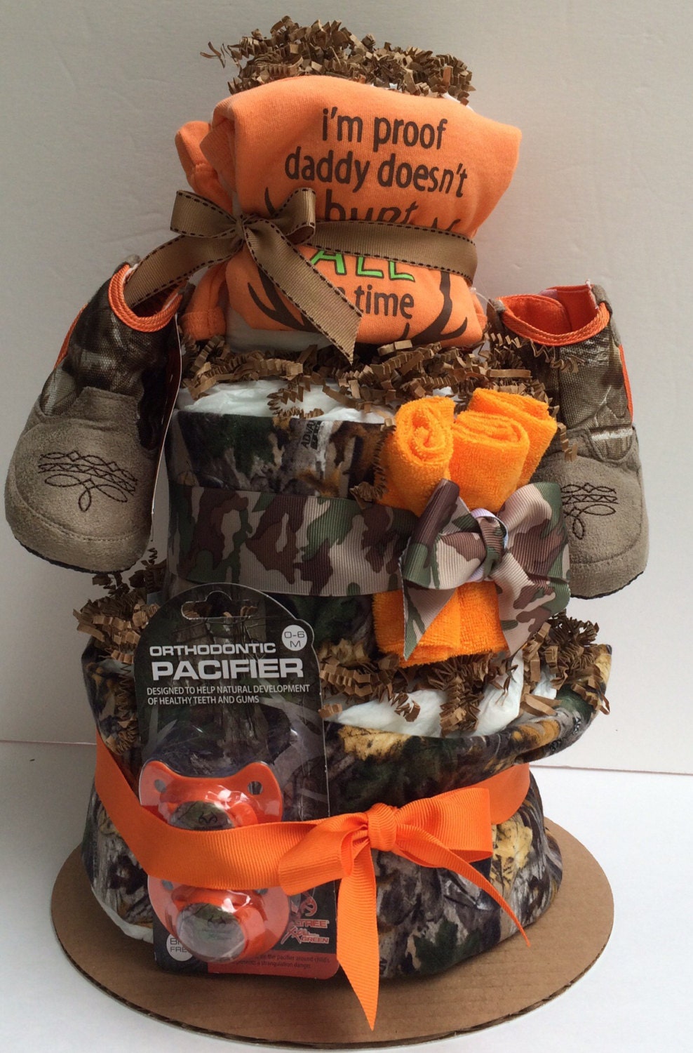 Hunting Camo Baby Diapercake Diaper Cake Shower Gift
