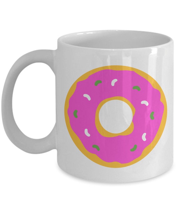 Donut Ceramic Coffee Mug Doughnut Coffee Mug Breakfast Food
