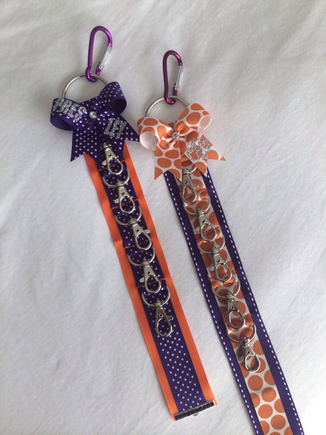 Klinger™ Backpack Strap / Cheer Bow Holder. Purple / by