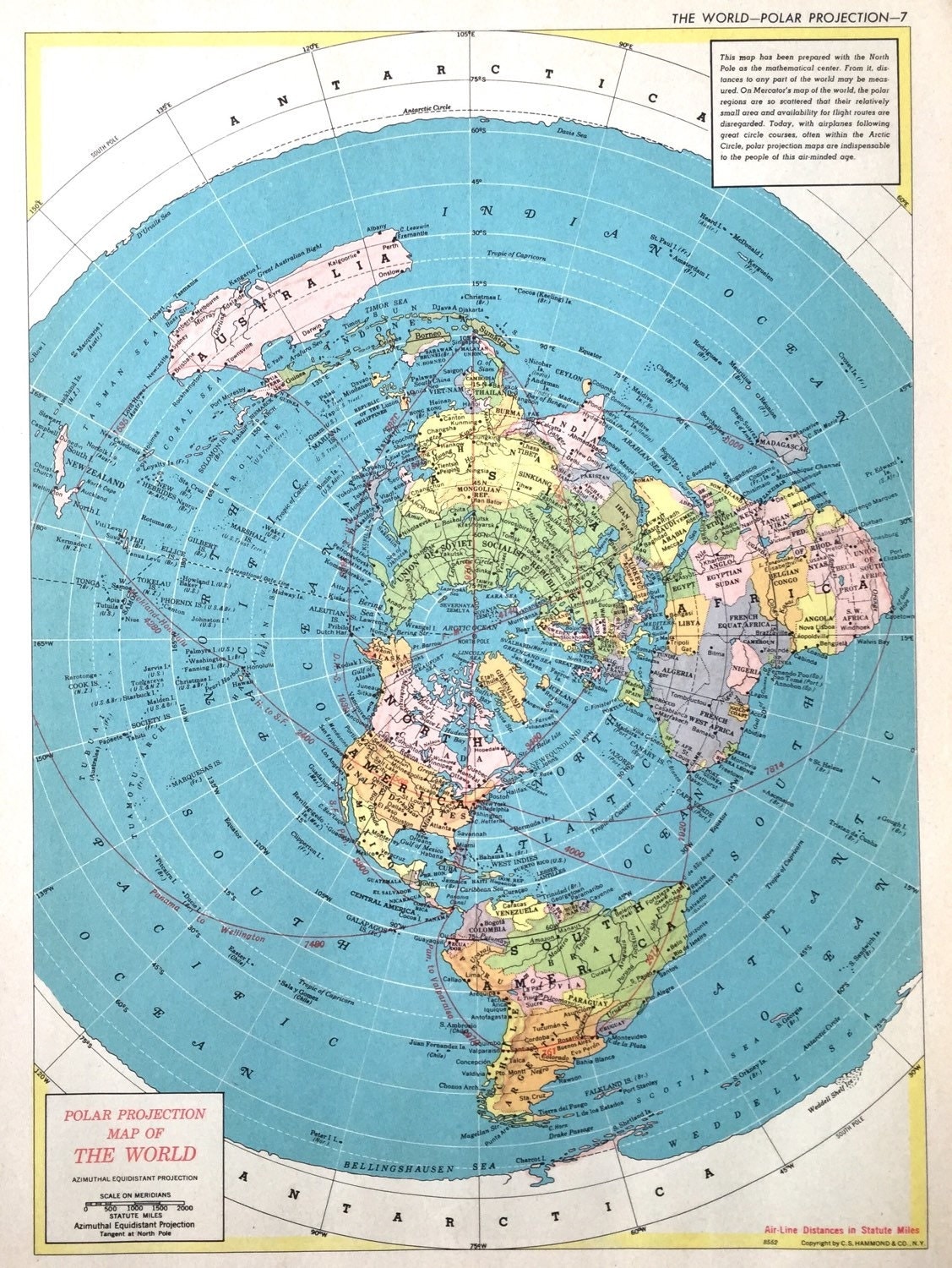 Polar Projection Map