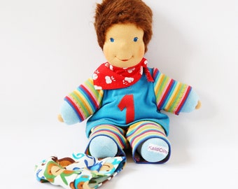 Waldorfinspired doll, kuddeldoll, toydoll, stuffed toy, handmade doll, 12 inch, toddlerdoll, steinerdoll, birthday, Sonnenkind