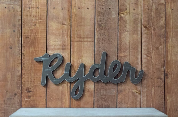 Ryder Baby Name Wooden Sign Rustic Nursery Decor Baby name