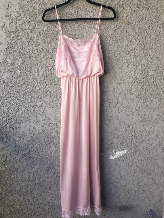 Light pink slip dress
