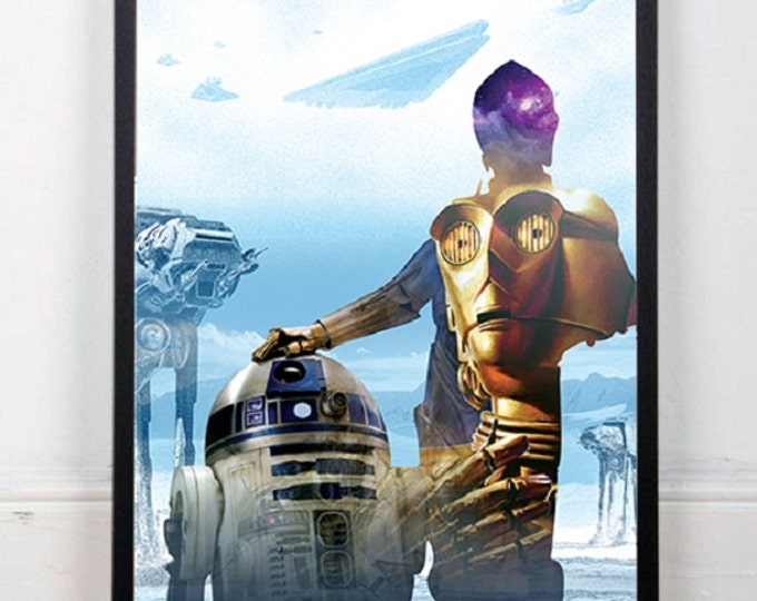 Printable Poster - C-3PO/ Star Wars Digital Print / Star Wars Poster / Star Wars Digital Print / Star Wars Wall Art / Cinema Poster