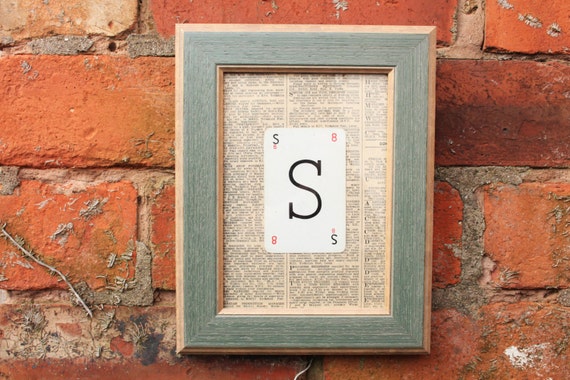 Lexicon Letter Initial Wall Art Home Decor Housewarming