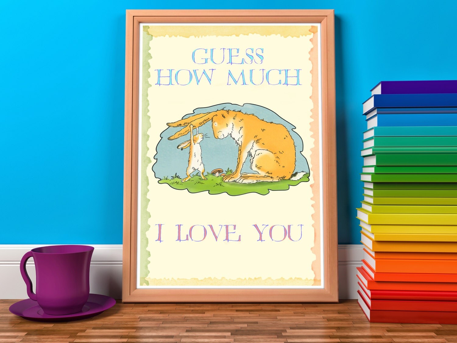 I love you children book by ArtForMyKids on Etsy