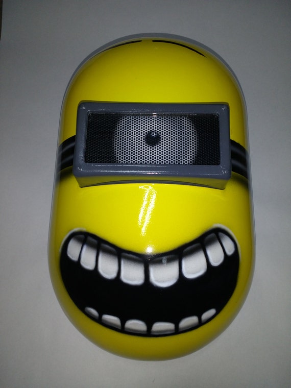 Airbrushed MINION WELDING Helmet