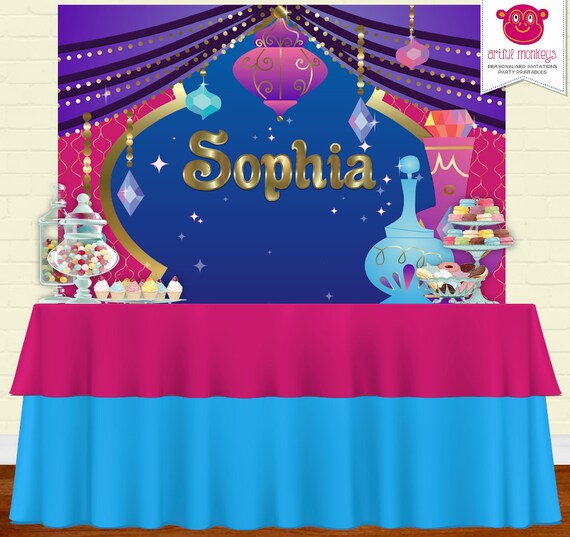 Shimmer and Shine Backdrop Party Banner Poster by ArtfulMonkeys