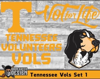 Tennessee Volunteers - SVG Cut File, Vinyl Cutter, Vector Art, Digital Download, Instant Download