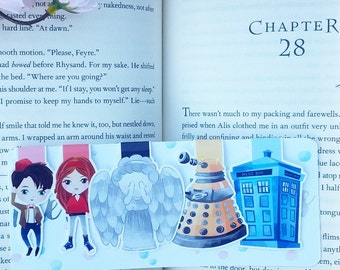 Timey Wimey Magnetic Bookmarks