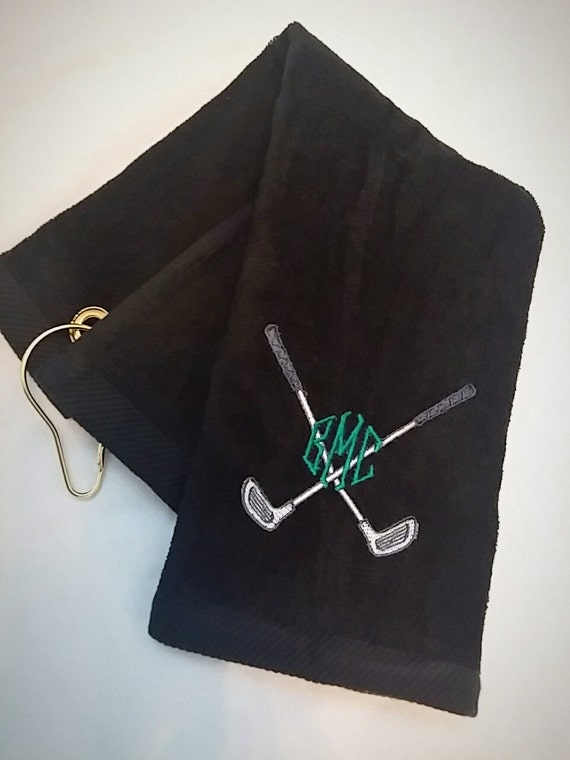 Golf Club PERSONALIZED Velour GOLF TOWEL w/ Grommet