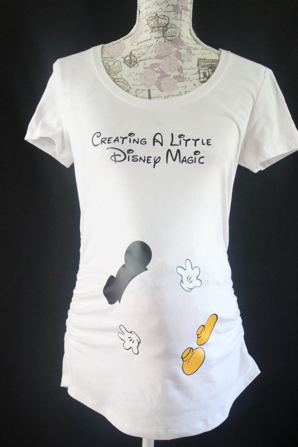 Adorable Pregnancy Maternity Style t Shirt Mickey disney