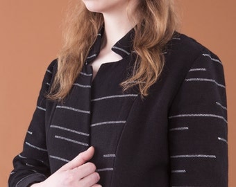 ON SALE Vitorio jacket, 100% cotton, handwoven, FW16