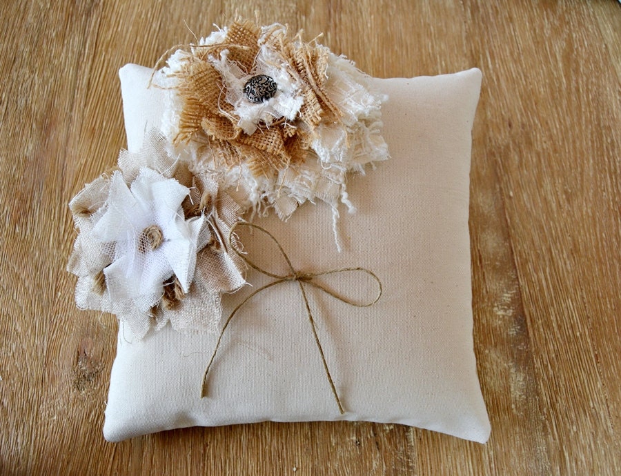 wedding ring bearer pillow shabby chic flowers rustic ring wedding ring bearer pillow shabby chic flowers rustic ring