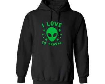 Space Bae Alien Travel for Adult Unisex Tees Mens hoodie Womens Sweater Warm Clothing Sweatshirts and Hoodies