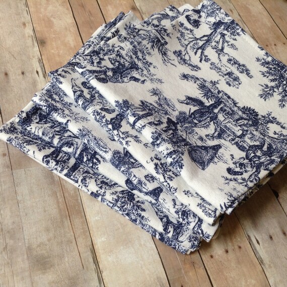 Toile Cloth Napkins Waverly Blue Toile Napkins Set of 6