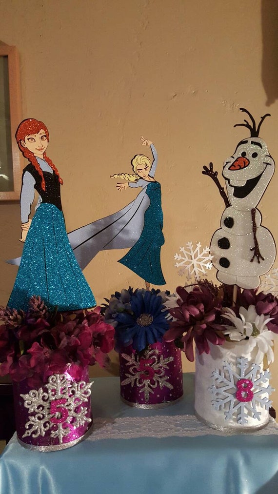 Disney Frozen theme centerpiece choice of by delightyourselfevent