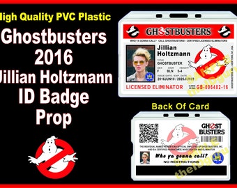 Ghostbusters "2016" ID Badge / Card >(Jillian Holtzmann)< ~ PVC Plastic Card - usa made High Quality