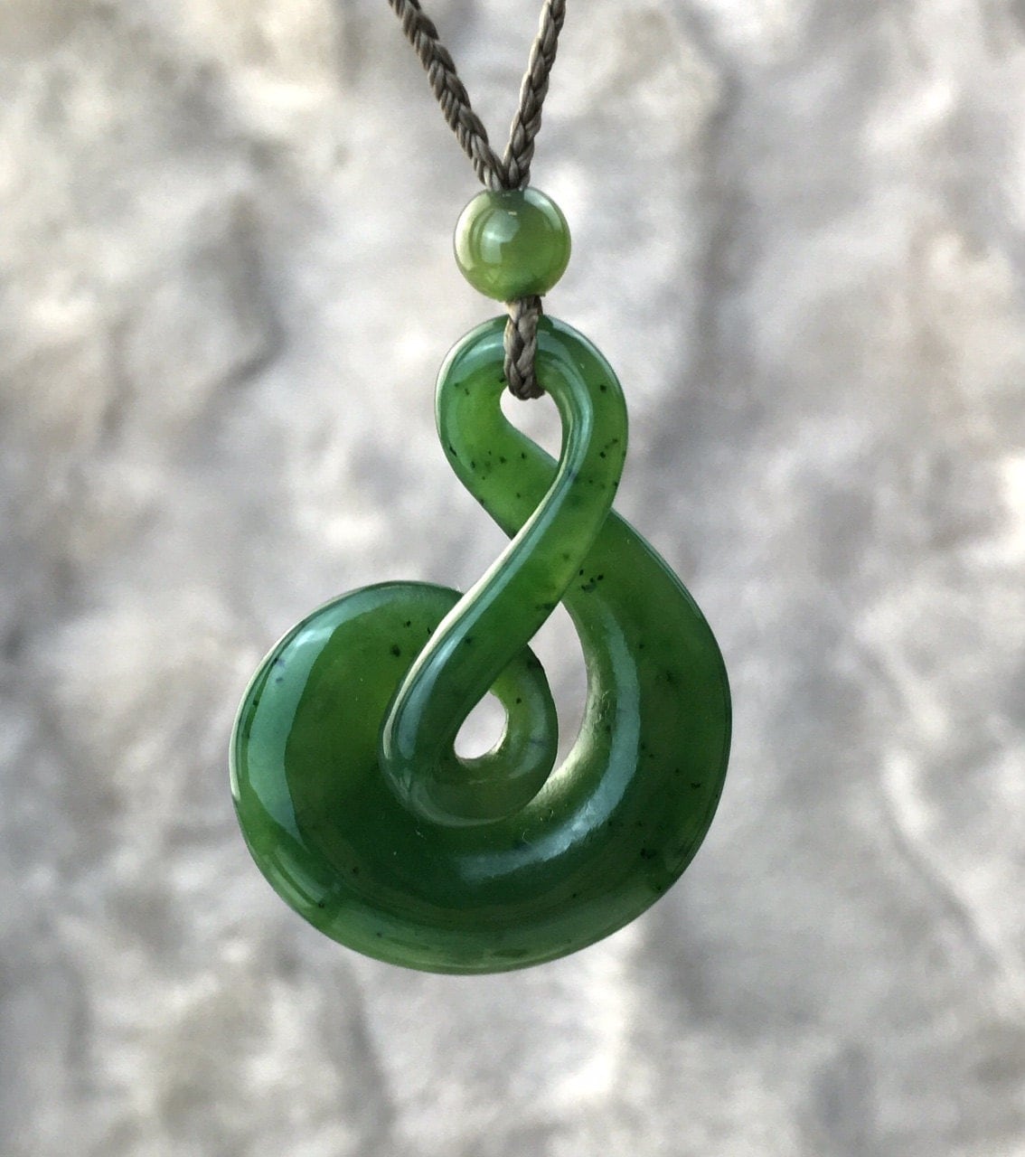 Canadian Nephrite Jade Pendant Jade Necklace Green Jade