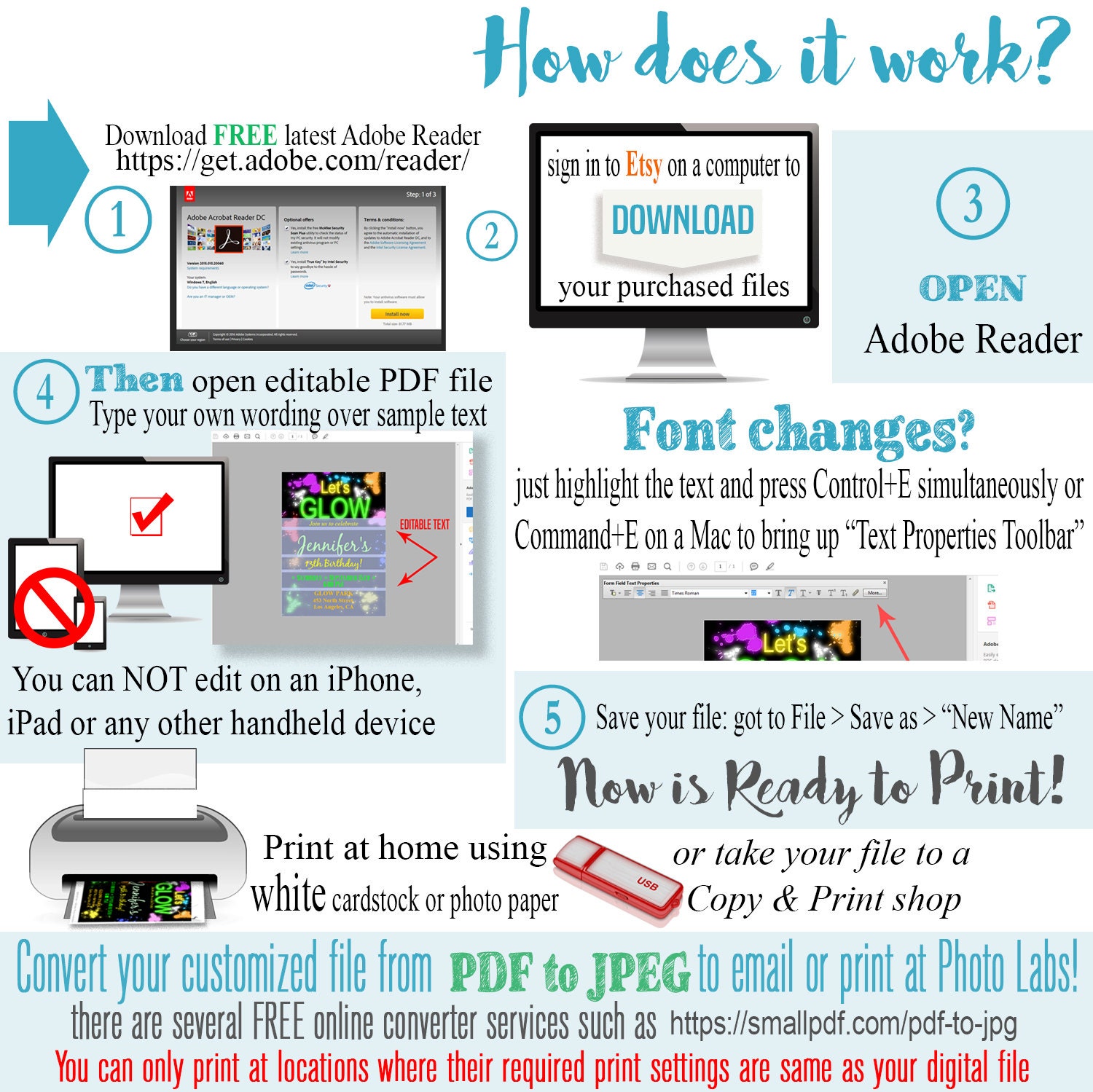 Save the Date Instant Download selbst editierbare von ByMiniStore