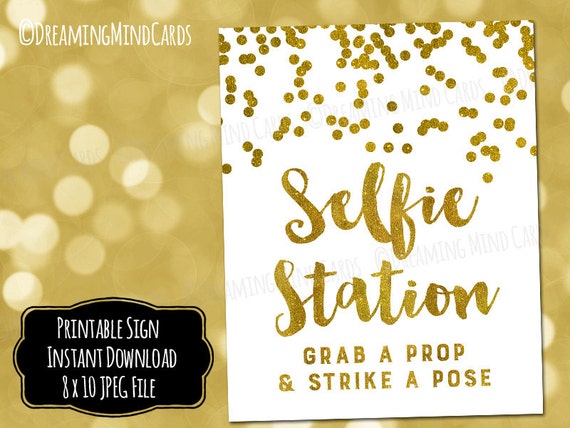 printable-selfie-station-sign-8x10-gold-confetti-wedding