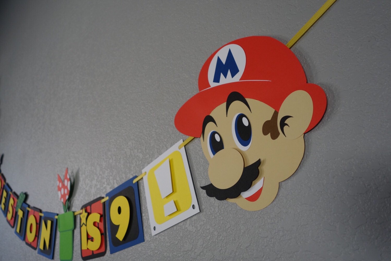 Super Mario Inspired Banner Birthday