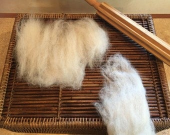 Felters Special- Natural White Heather Alpaca Roving (R1)