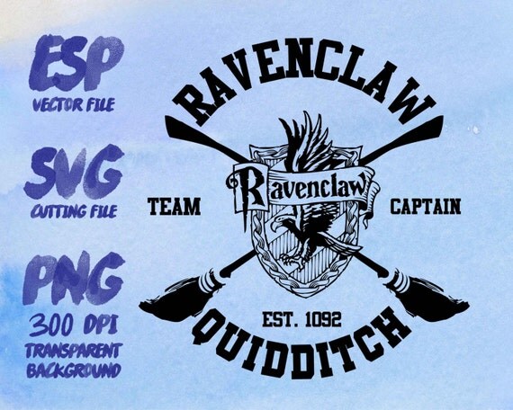 Ravenclaw Quidditch Clipart SVG Cutting ESP Vectors files