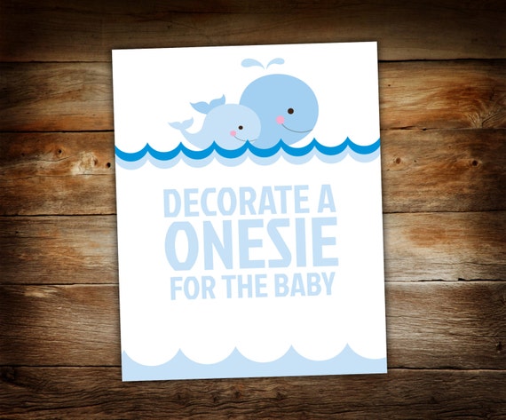 decorate onesies shower idea baby Shower Baby Shower Sign Onesie a Baby Sign Decorate