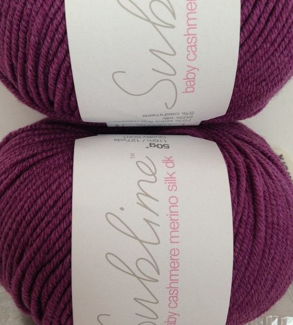 sublime yarns cashmere merino silk
