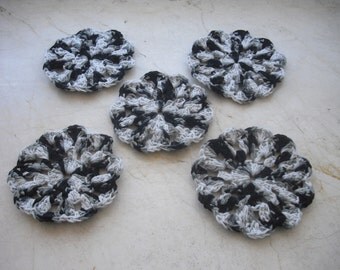 5 coasters - Cup coasters - coasters crochet - crocheted Doilies - handmade