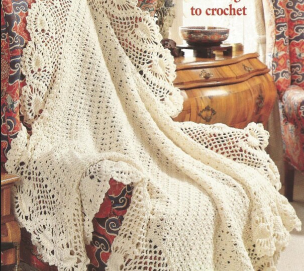 Crochet Afghan Anastasia Bedspread /OhhhMama/ Lap Blanket Throw Blanket ...