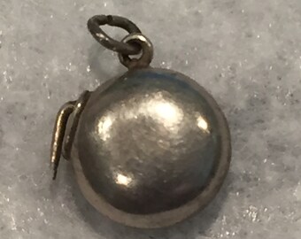 Old West Canteen Charm - Marked and tests 800 Silver - CA 1960's - Item# CH295