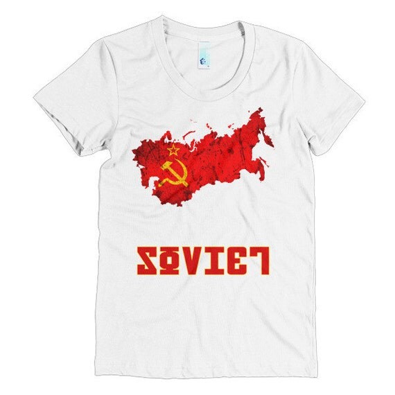 Items similar to The USSR / Soviet Union Flag T-Shirt (Women's) on Etsy