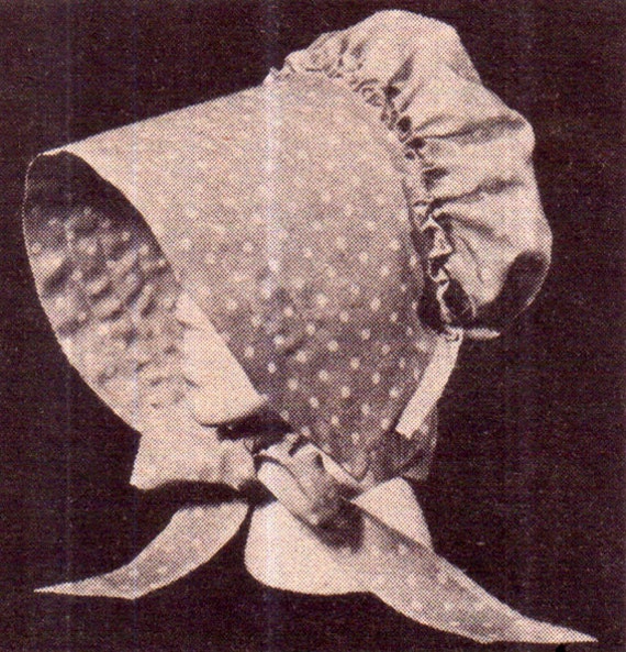 PDF Vintage Traditional VICTORIAN REGENCY Bonnet Sewing
