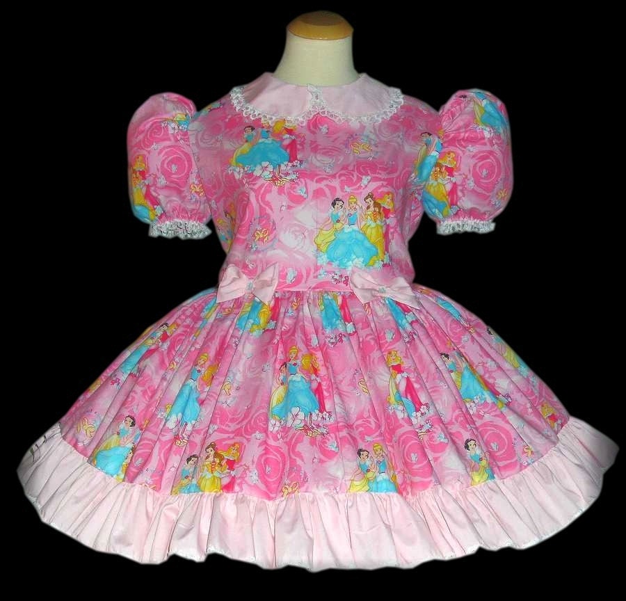 Adult Sissy Baby DressBeautiful Pink Cotton by SissyBabyBoutique