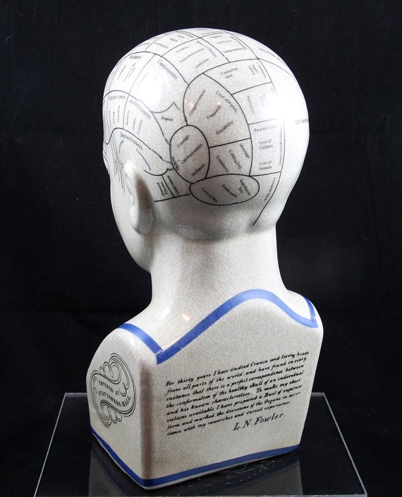 Phrenology Head Phrenology Bust 12 inch L.N. Fowler Porcelain