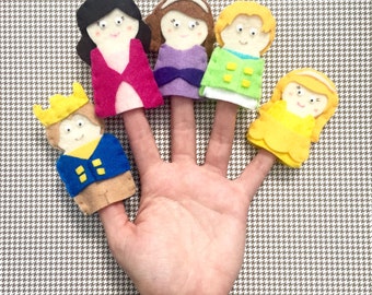Items similar to Felt Finger Puppets Set of 10 - Stitched to Order on Etsy