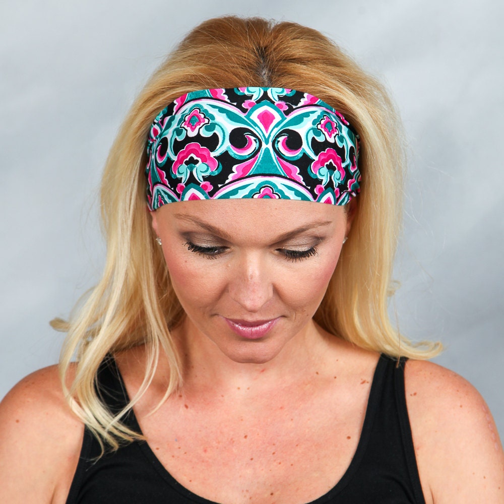 Fitness Headband Head Wrap Moisture Wicking by YogaHeadbands