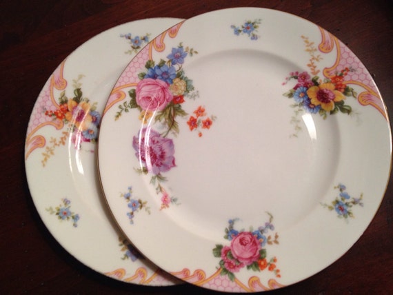 Bridal Rose by Epiag Salad Plates Set of by HeirloomVintageChina