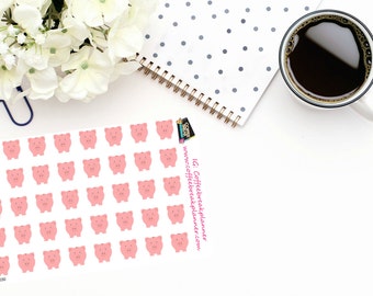 Planner Stickers|Savings Stickers| Financial Planning Stickers|Piggy Bank Stickers|For use in various planners and journals| D030