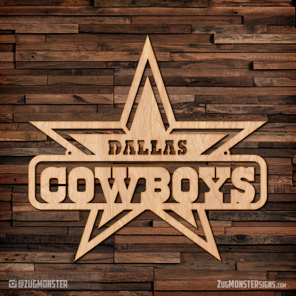 Dallas Cowboys wood hanging wall art