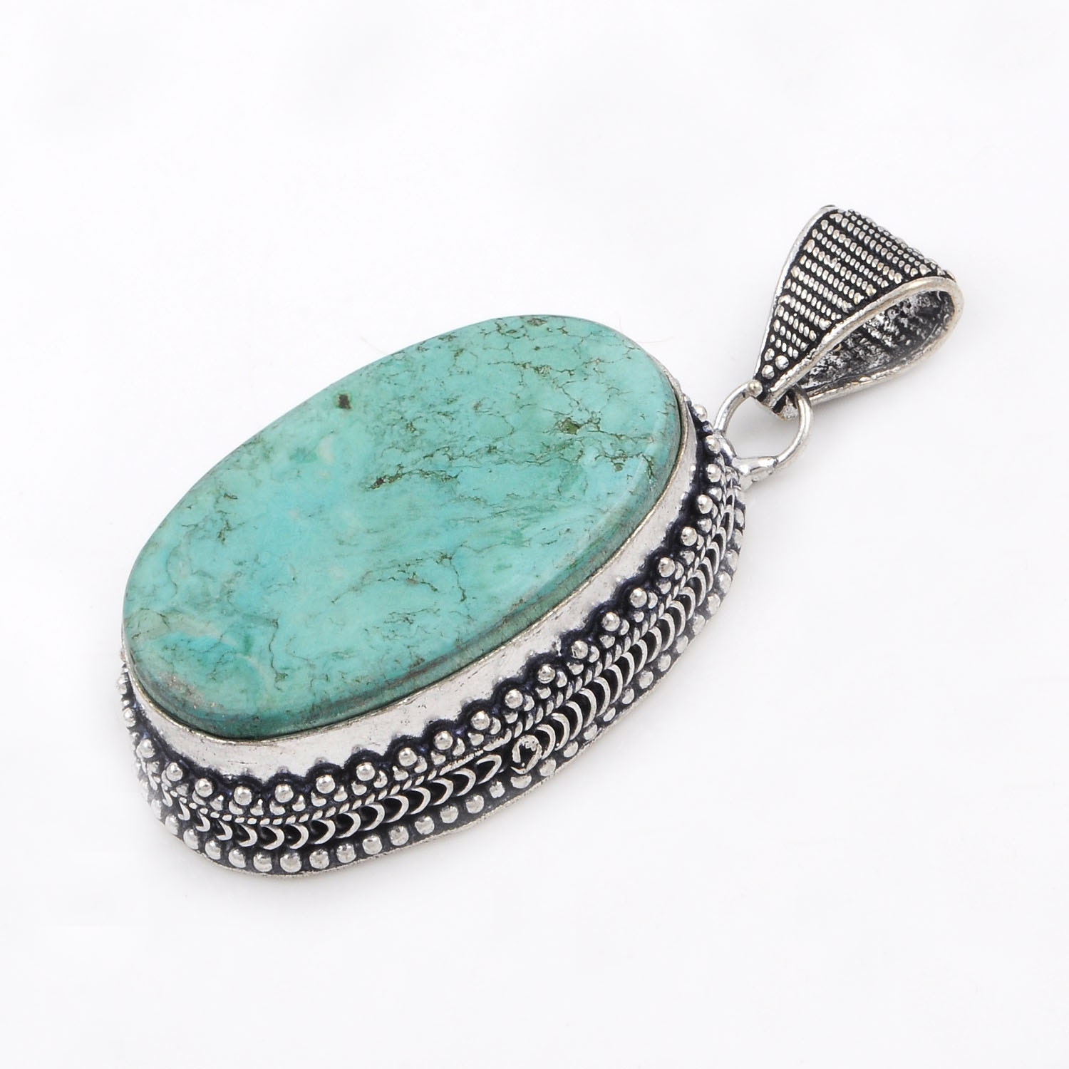Turquoise pendant Silver Pendant Turquoise by Sterling925jewelry