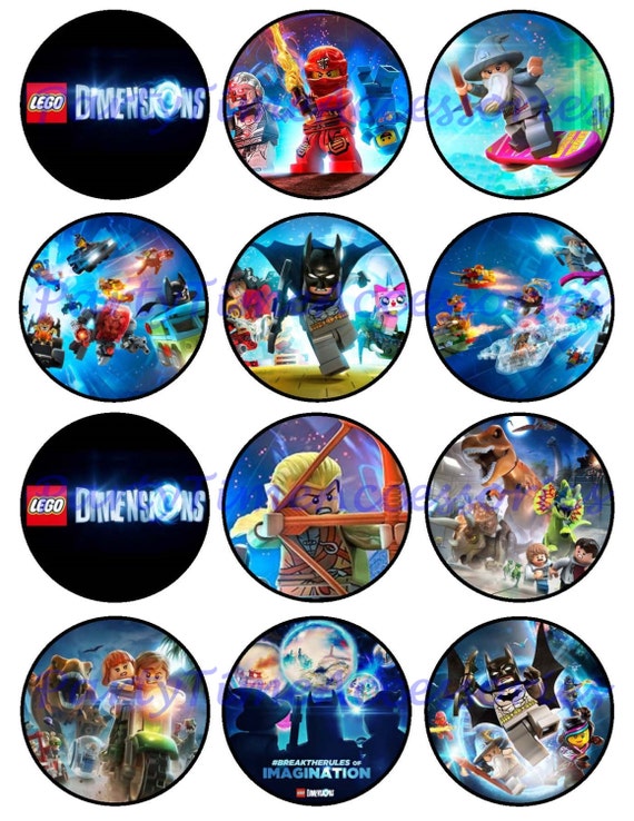 Lego Dimensions Printable DIGITAL file for by PartyTimeAccessories