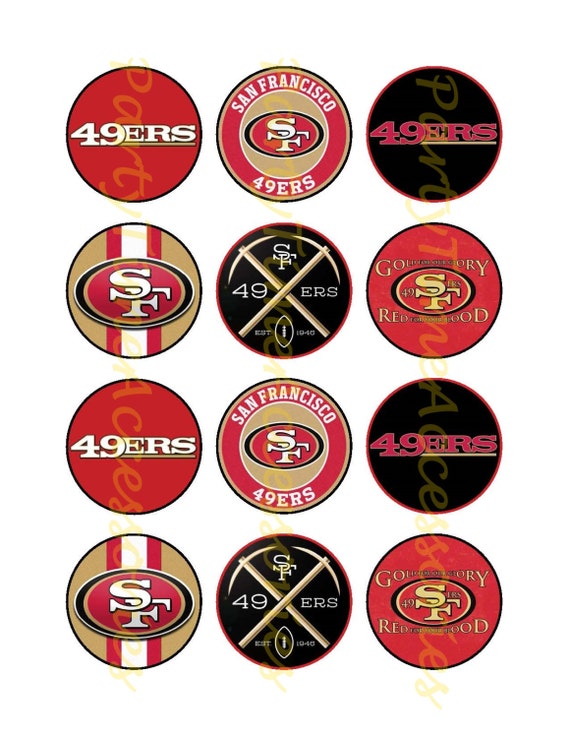 NFL San Francisco 49ers Printable DIGITAL by PartyTimeAccessories